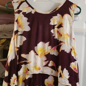 Juicy Courture sleeveless top Floral size XL